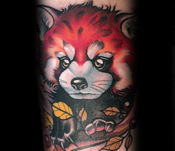 Red Panda Tattoo Ideas For Males On Arm