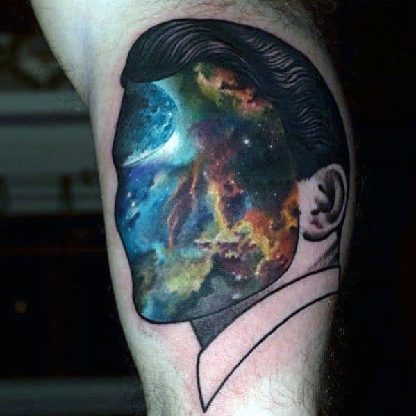 Remarkable Celestial Tattoos For Males On Inner Arm
