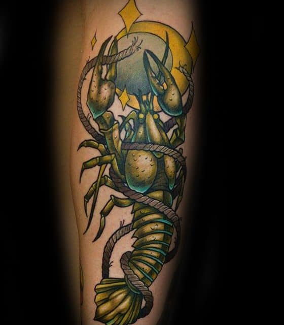 Remarkable Crawfish Tattoos For Males