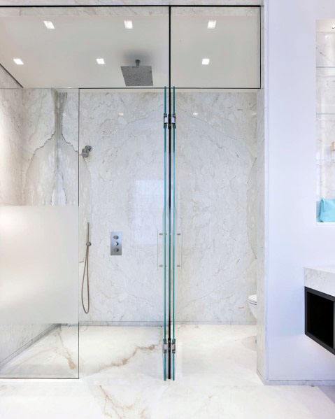 marble shower interior