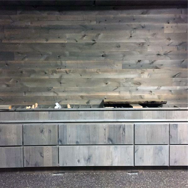 Remarkable Ideas For Wood Wall In Kitchen With Rustic Cabinets