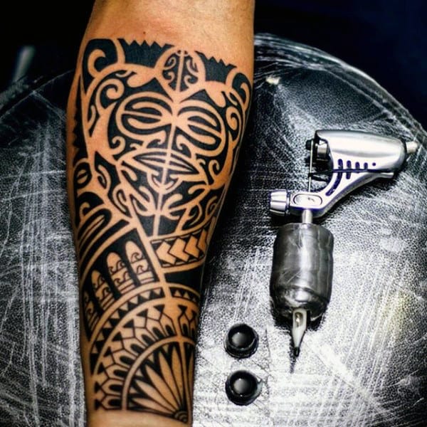 Remarkable Maori Inner Forearm Tattoo On Gentleman