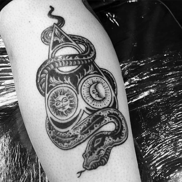 Remarkable Planchette Snake Leg Tattoos For Males