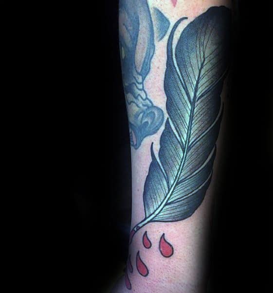 Remarkable Quill Tattoos For Males