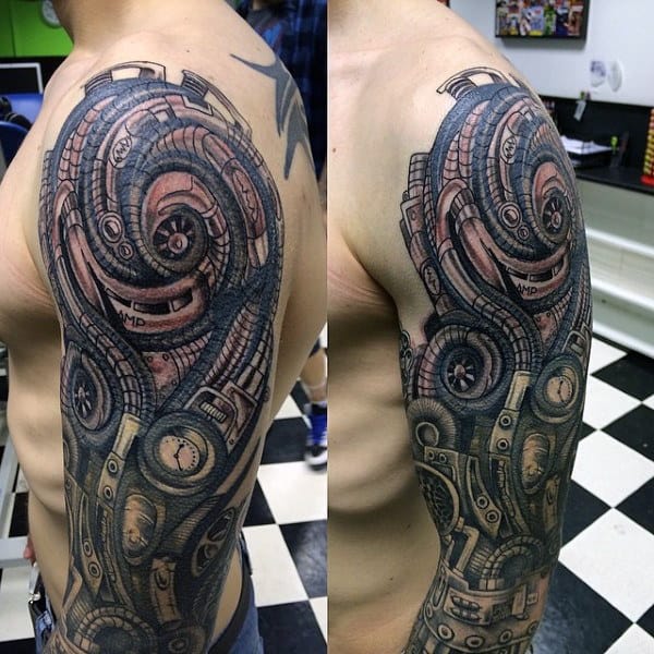 Remarkable Steampunk Tattoo Mens Sleeves