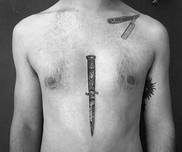 Remarkable Switchblade Tattoos For Males