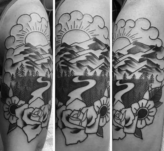 remarkable-traditional-mountain-tattoos-for-males