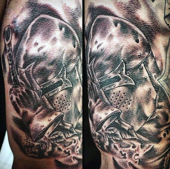 Renaissance Knight Tattoos For Guys