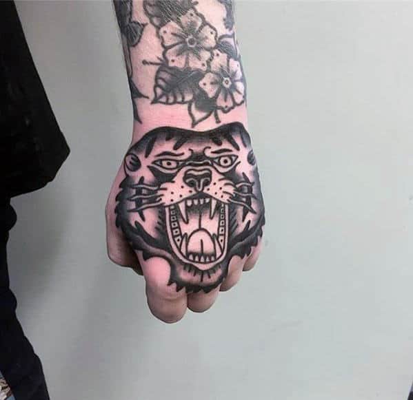 Retro Bear Guys Traditional Old School Hand Tattoo Inspiration