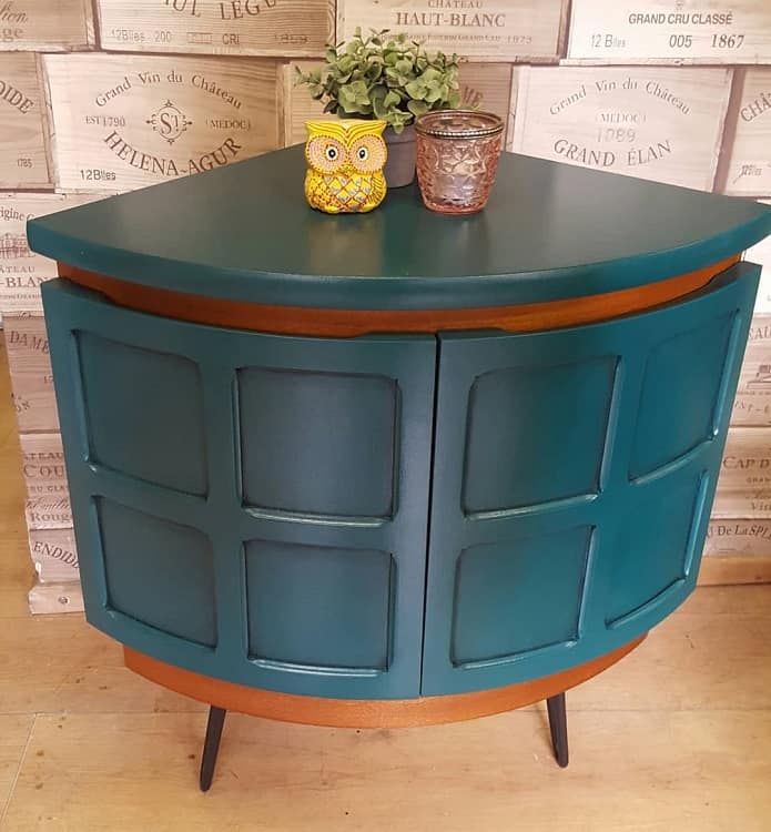 retro corner storage cabinet 
