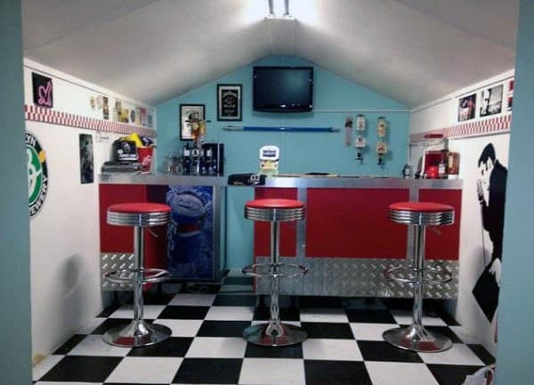 Retro Decor Shed Bar Ideas