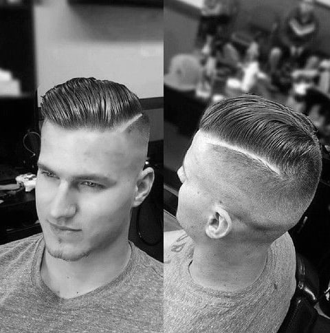 Retro Hard Part Guys Hair Ideas