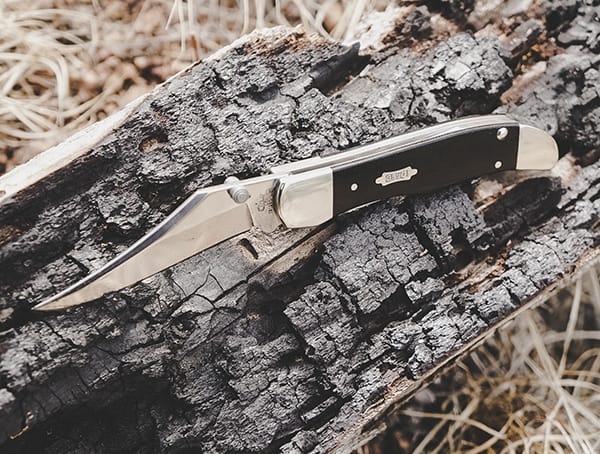 Review Case Kickstart Smooth Black Canvas Laminate Mid Folding Hunter Knife