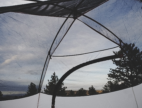 Review Kelty Outfitter Pro 3 Tent Mesh Upper Panel Sky View