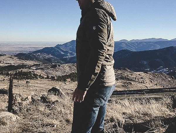 Review Kuhl Wildkard Mens Hybrid Hoodie In Olive