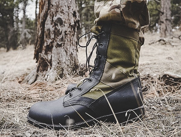 Review Od 30 Footwear Olive Green Jungle Boot Side