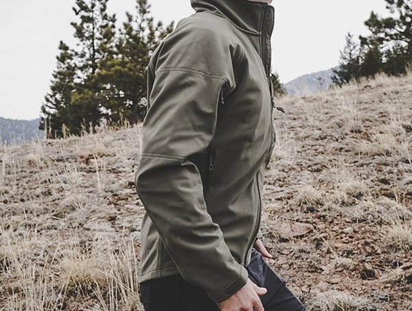 Reviewed Mens Rustic Green Beyond Clothing Testa Shoftshell Jackets