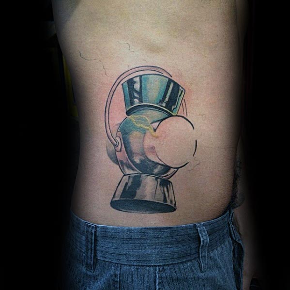 Rib Cage Side Guys Green Lantern Tattoo Designs