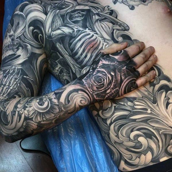 Rib Cage Side Of Body Greatest Male Tattoo Designs