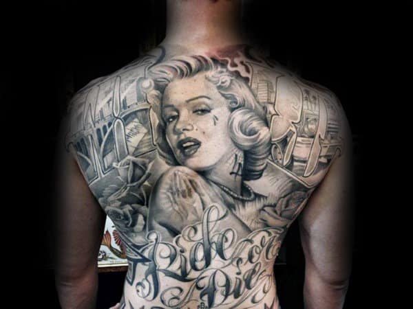 Ride Or Die Guys Chicano Back Tattoos