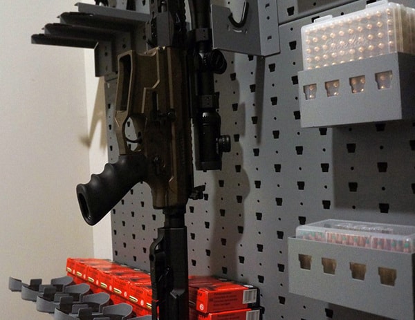 rifle hangers gallow tech in gun safe room