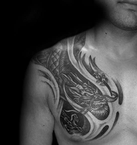 ripped-skin-chinese-dragon-3d-mens-shoulder-tattoos