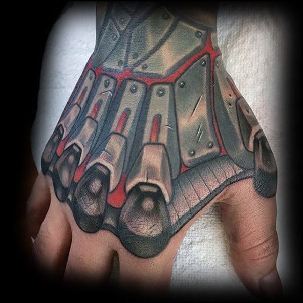 Robot Mechanical Hand Male Rad Tattoo Designs