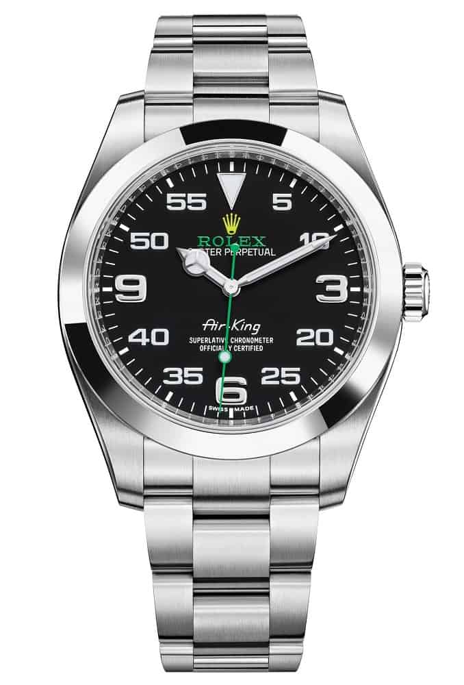 rolex air king wrist watch