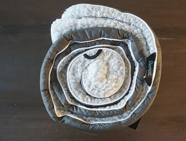 Rolled Up Rumpl Puffy Sherpa Blanket