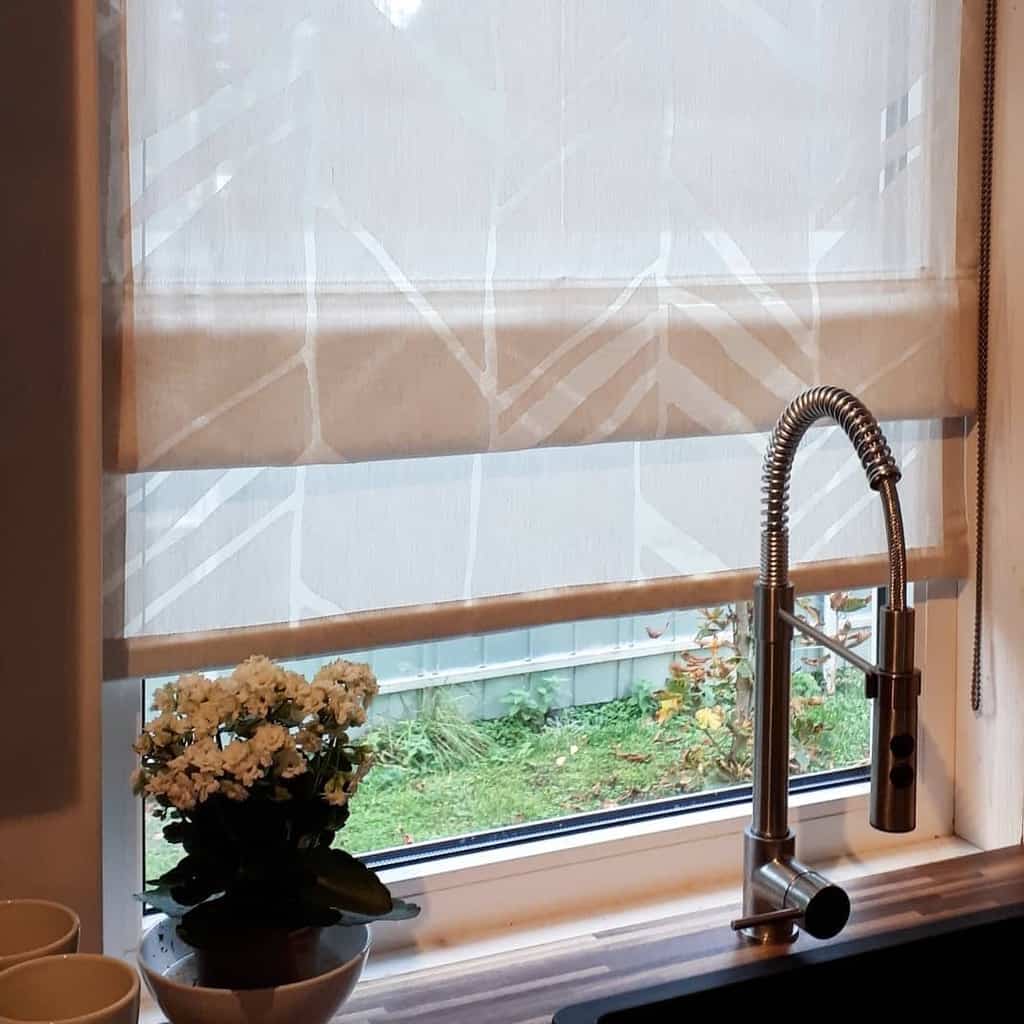 roman Shade kitchen curtain ideas simple_curtains