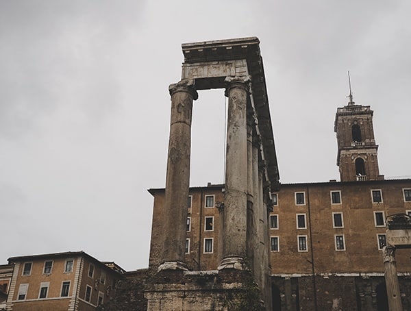 Roman Forum Stone Columns