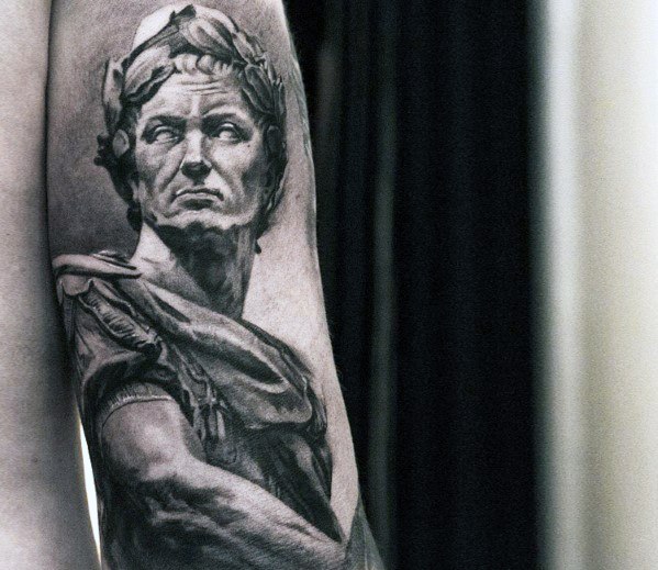 Roman Statue Mens Tattoo Ideas