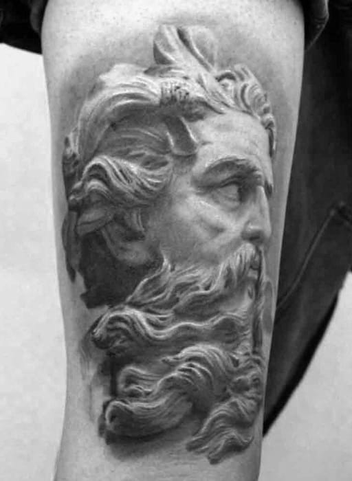 Roman Statue Tattoo Design Ideas For Males