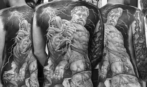 Roman Statue Tattoos For Gentlemen