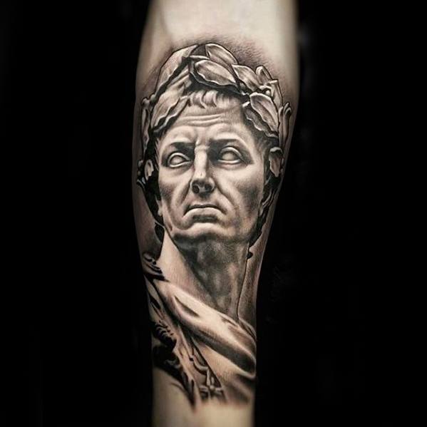 Roman Statue Tattoos Men