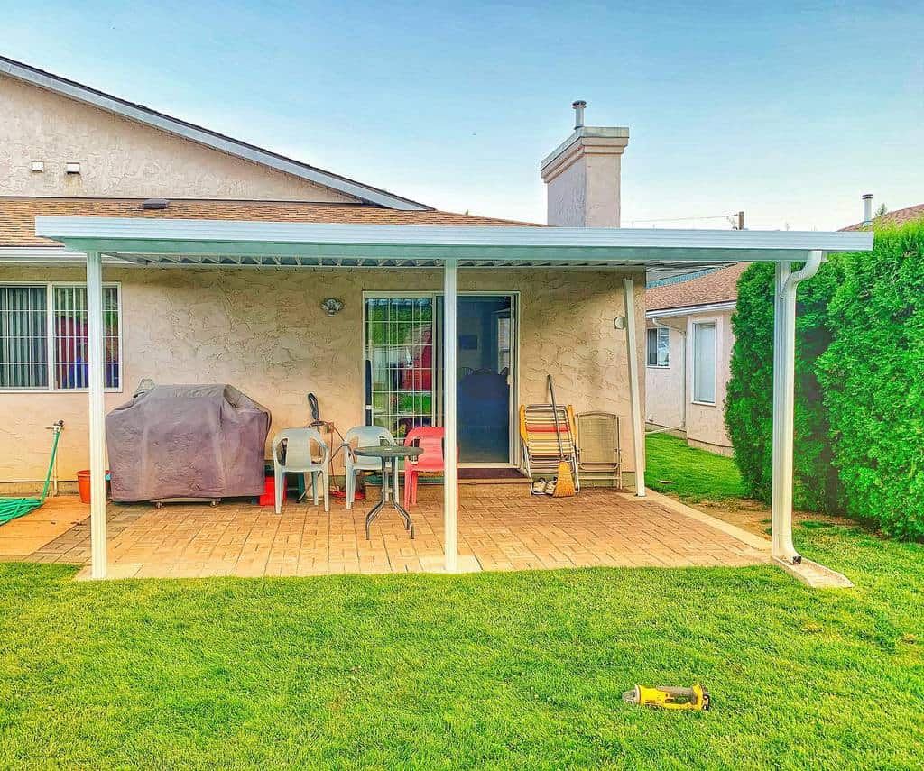 roof patio awning small backyard