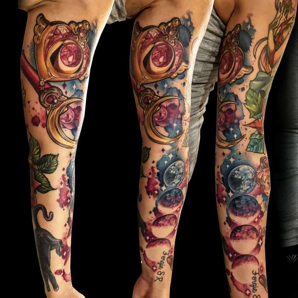 Rose Phrases Sailor Moon Tattoo