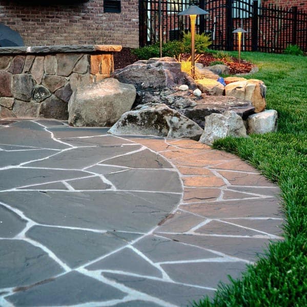Round Ideas For Flagstone Patio