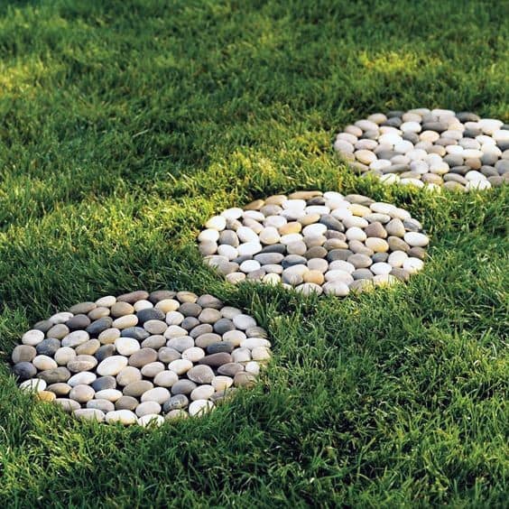 Round River Rock Stepping Stone Spectacular Ideas