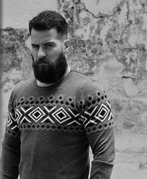 Rugged Beard With Short Hairstyle Mens Fashion Ideas