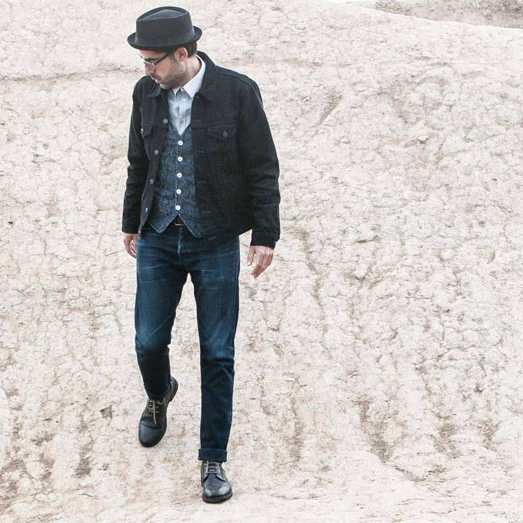 Rugged Style Denim Jacket Outfit