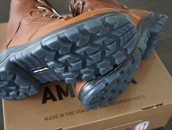 Rugged Tread Carhartt Made In The Usa 8 Inch Composite Toe Work Boots For Men