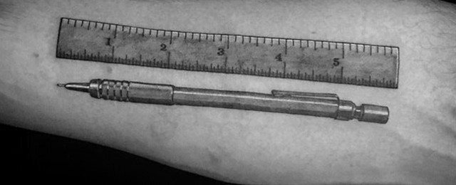 Ruler Tattoo Designs For Men