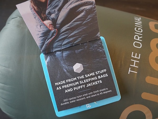 Rumpl Original Puffy Blanket 20d Ripstop Nylon Shell With Dwr Shield