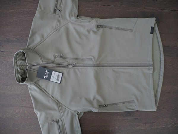 Rustic Green Beyond Clothing Systems Mens Testa Softshell Jacket Front