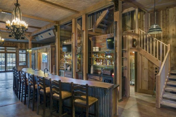 Rustic Home Bar Designs