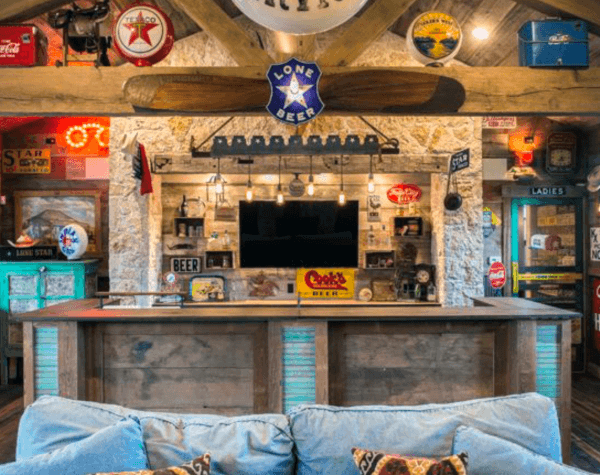 Rustic Home Basement Bar Decor Ideas