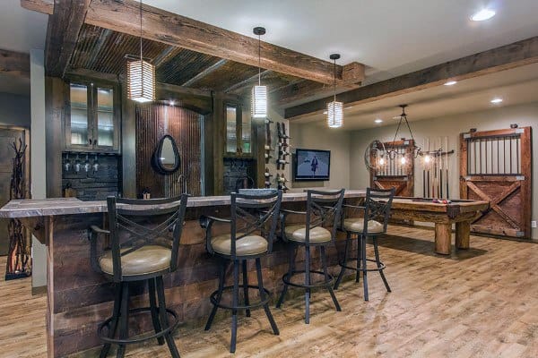 Rustic Interior Ideas For Basements