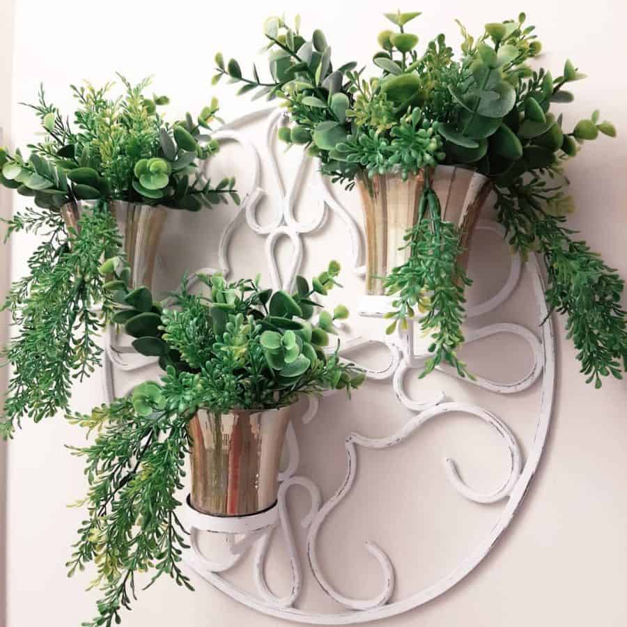 wall mounted pot plant hanger