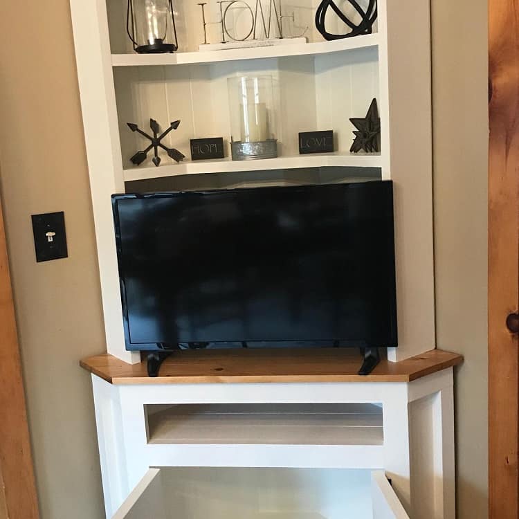 rustic tv stand corner entertainment cabinets 